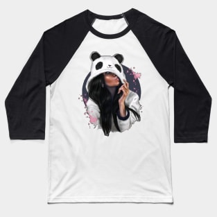 Girl panda Baseball T-Shirt